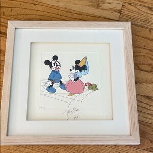 SIGNED Ron Dias Disney Treasures "Brave Little Tailor" Mickey Serigraph Etching